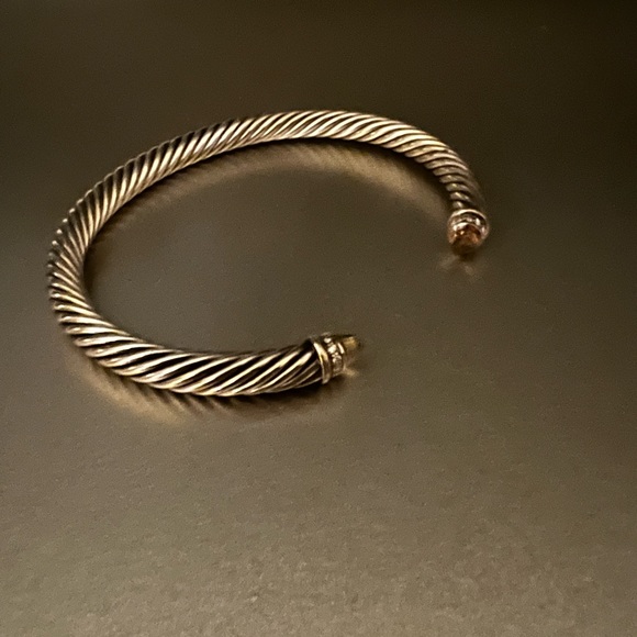 David Yurman Bracelet in Sterling Silver with Citrine and Pavé Diamonds - Picture 4 of 5
